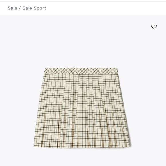 Tory Burch Black and Cream Grid Mini Skirt - Picture 3 of 6